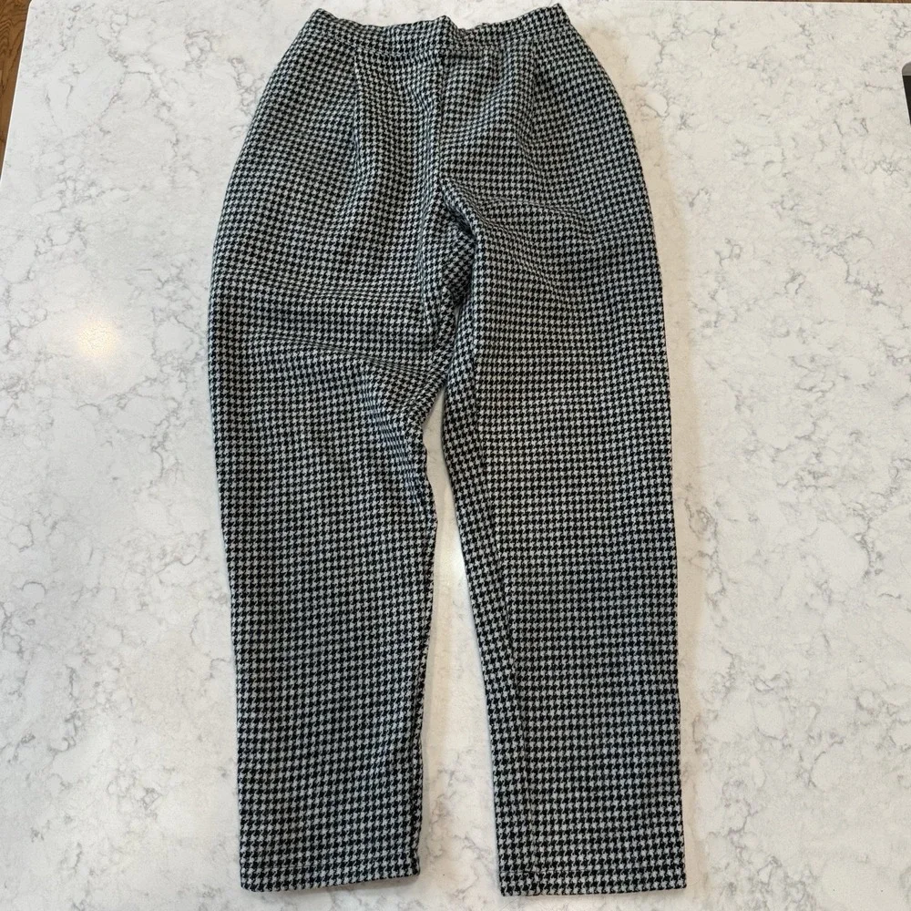 William Frederick Pull-On Pants 100% Wool Houndstooth Men's M